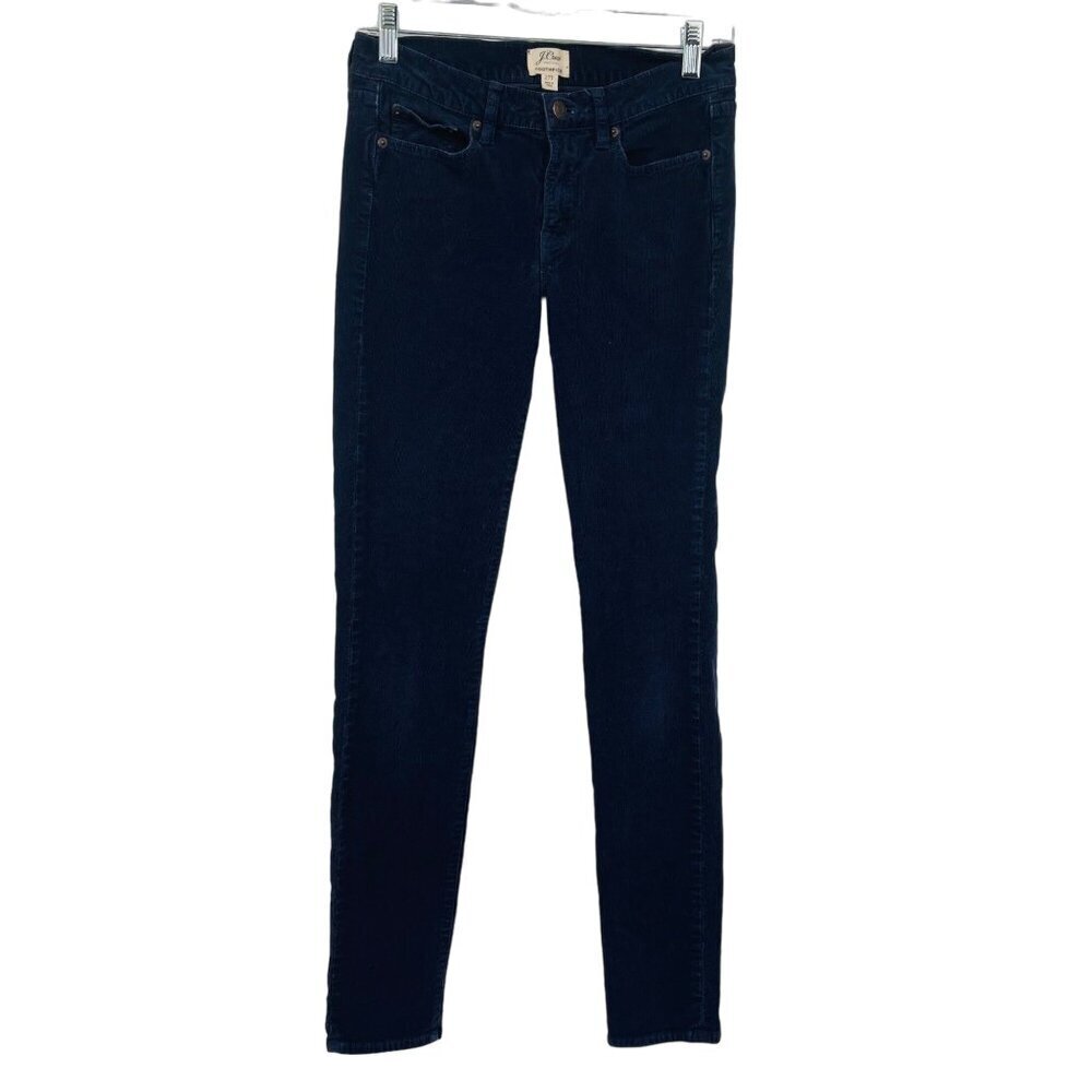 J. Crew Toothpick Ankle Stretch‎ Corduroy Jeans Size 27T Low Rise